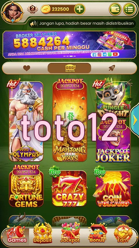 toto12 Tangkapan Layar - APK Resmi